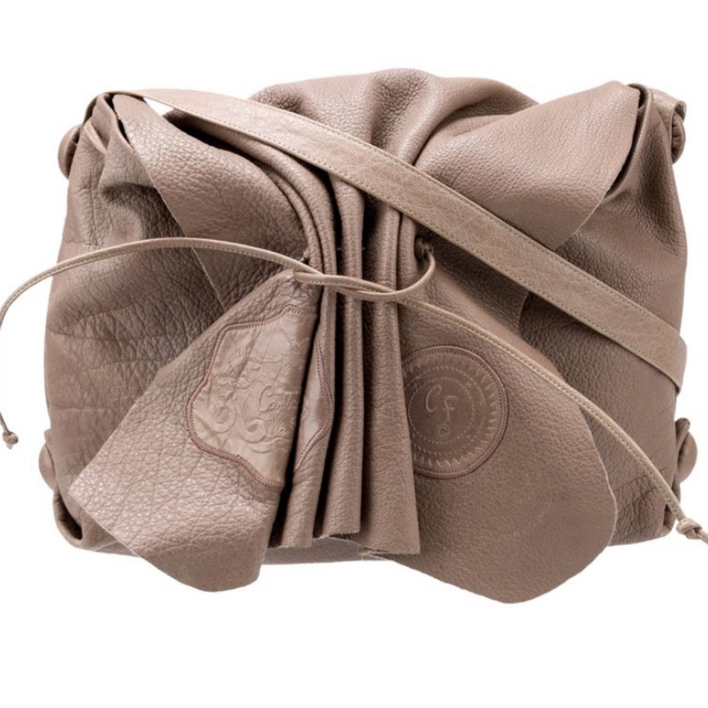 Carlos Falchi Leather Crossbody Bag